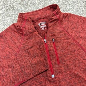EMS Eastern Mountain Sports Pullover Mens Medium 1/4 Zip Techwick Gorpcore Red